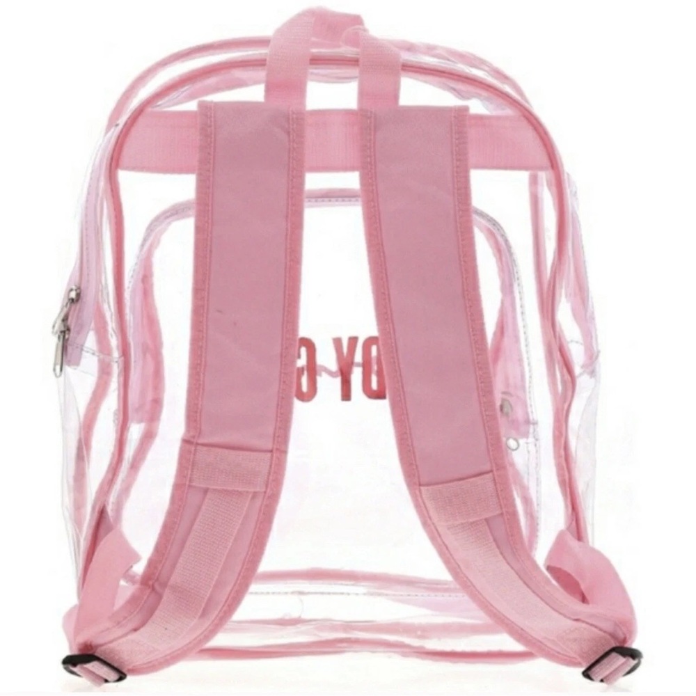 Lady Gaga See Through New Pink Clear Backpack BRAND NEW - Picture 2 of 3